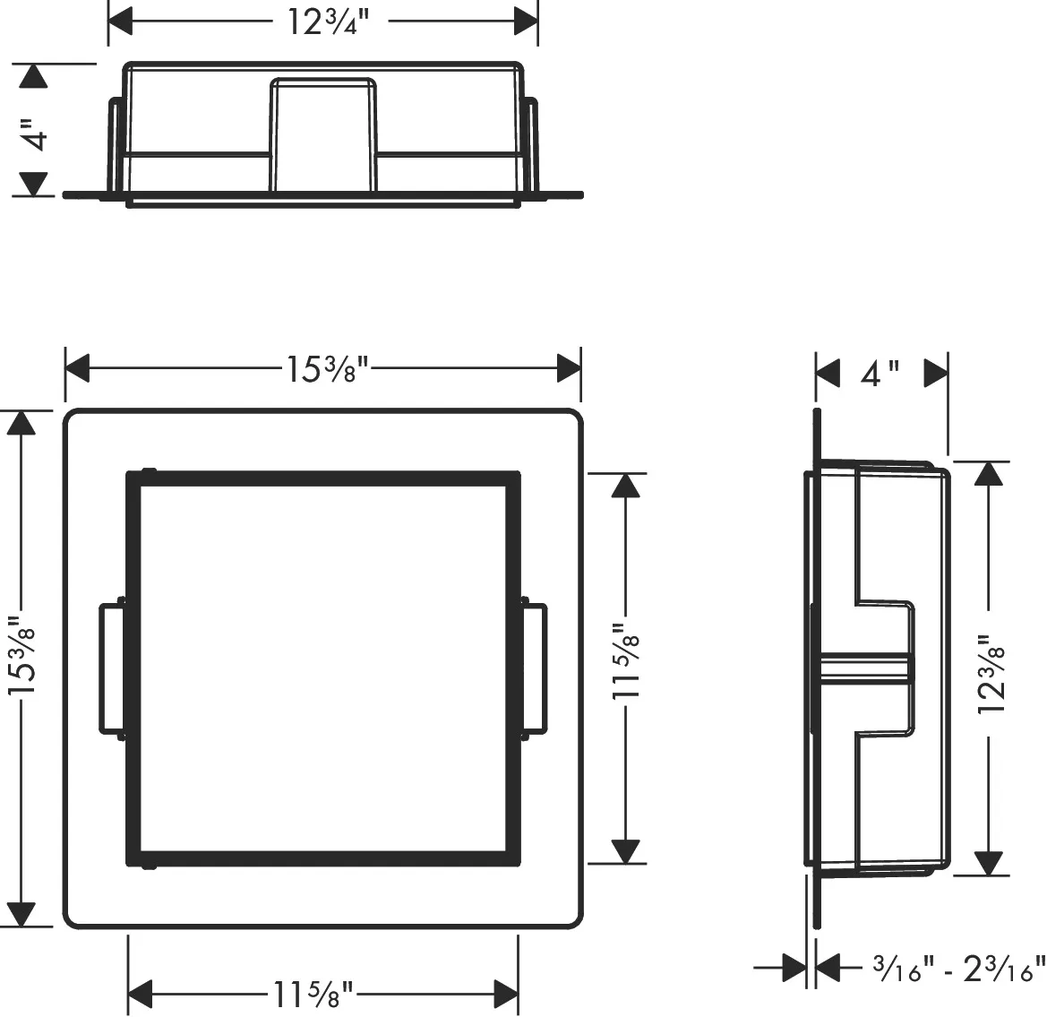XtraStoris Rock Wandnische mit befliesb.Tür 300 x 300 x 100 mm MSW XtraStoris Rock Wandnische mit befliesb.Tür 300 x 300 x 100 mm MSW