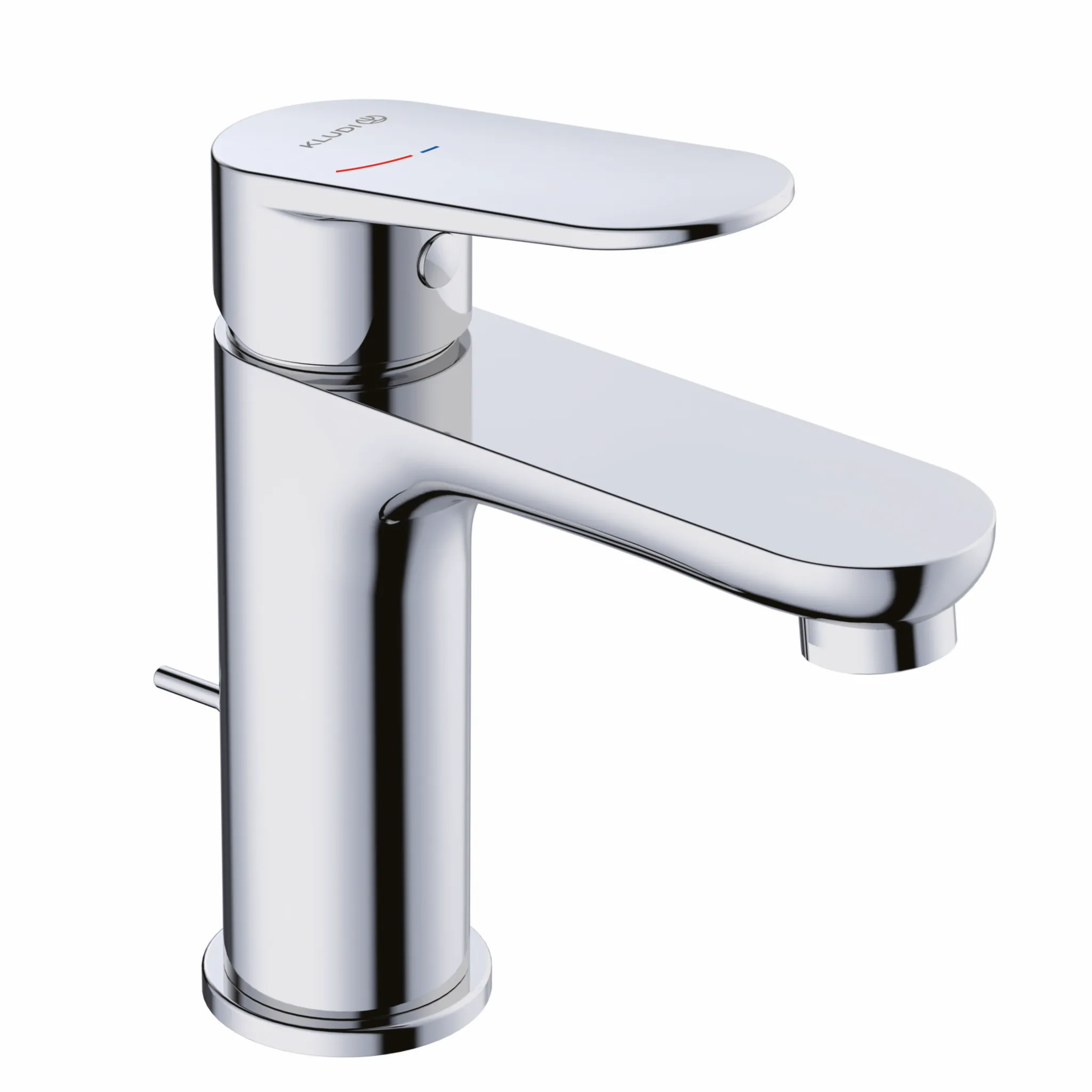 Kludi-X1 Waschtisch-Einhandmischer 100, chrom, DN15, 4,5 l/min, DVGW-zugelassen