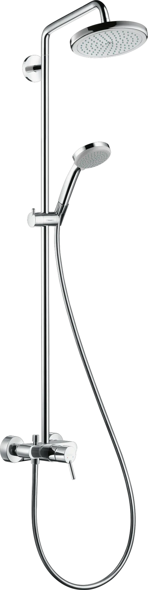 Showerpipe Croma 220 für Dusche chrom mit Brausenmischer Showerpipe Croma 220 für Dusche chrom mit Brausenmischer