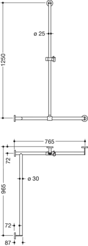 HEWI Haltegriff Ausführung links „System 900“ in Dunkelgrau Perlglimmer tiefmatt / Chrom HEWI Haltegriff Ausführung links „System 900“ in Dunkelgrau Perlglimmer tiefmatt / Chrom