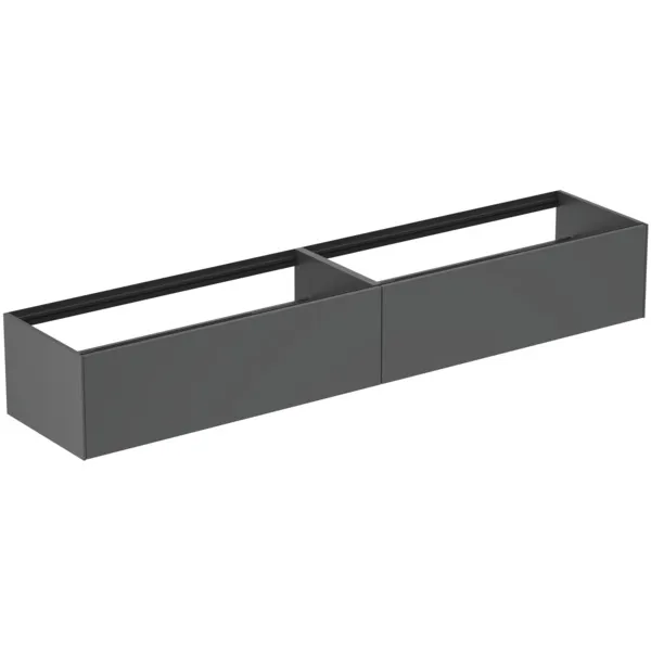 Ideal Standard Waschtischunterschrank Conca, 2 Auszüge, anthrazit