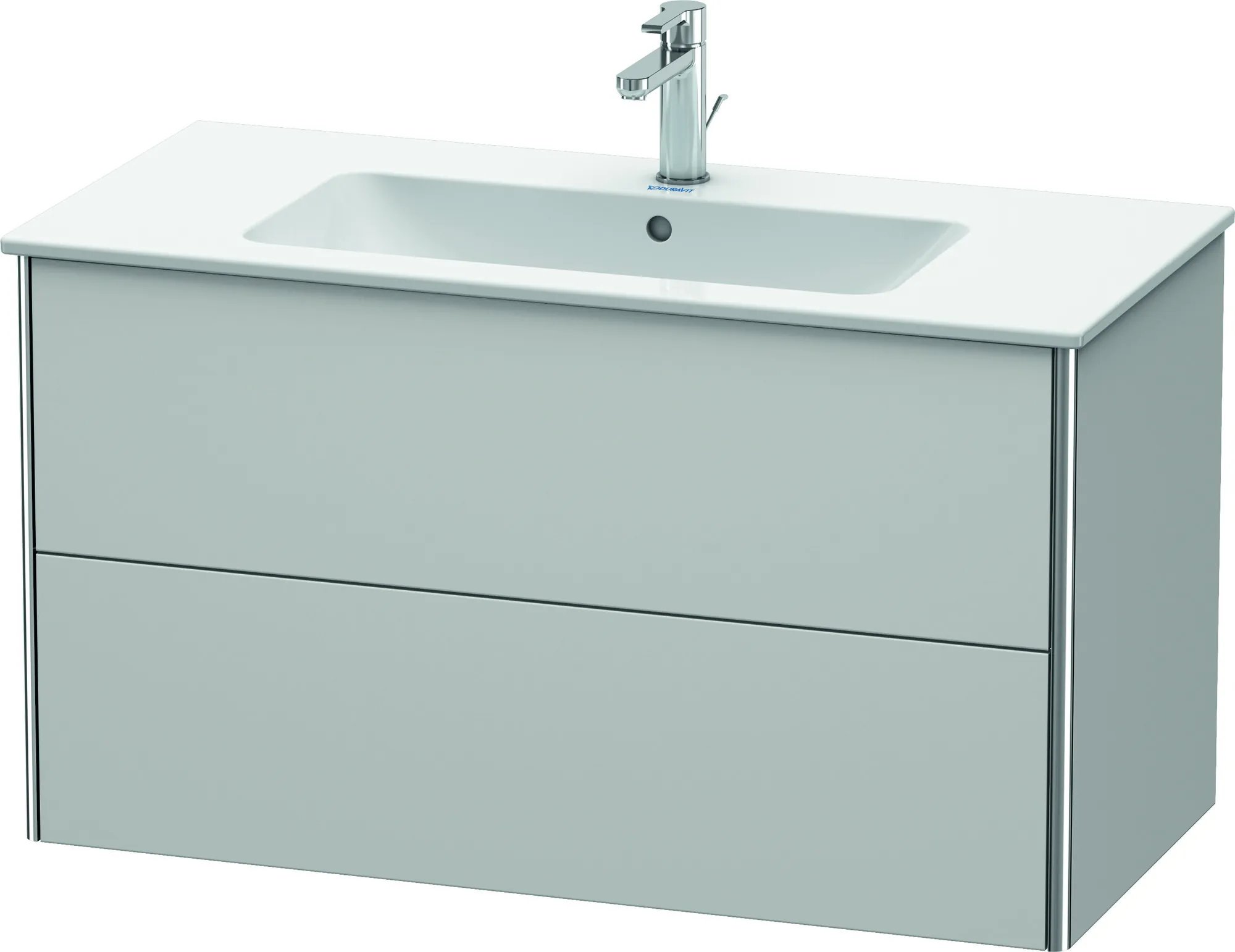 Duravit Waschtischunterschrank wandhängend „XSquare“ 101 × 56 × 47,8 cm Nordic Weiß Seidenmatt