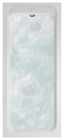 Villeroy & Boch Whirlwanne „Architectura“ mit Whirlsystem „Airpool Entry“ rechteck 170 × 75 cm, Fußablauf