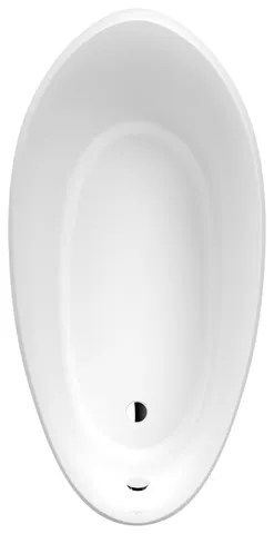 Villeroy & Boch Badewanne „Aveo“ oval 190 × 95 cm, Fußablauf in Stone White