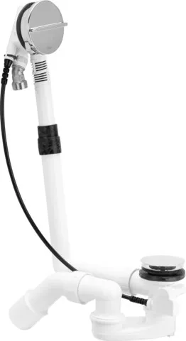 Viega Ab- und Überlaufgarnitur mit Zulauffunktion Modell 6161.51 „Multiplex Trio“ 6161.51 in 560 mm × DN40 / 50 verchromt 19,7 cm