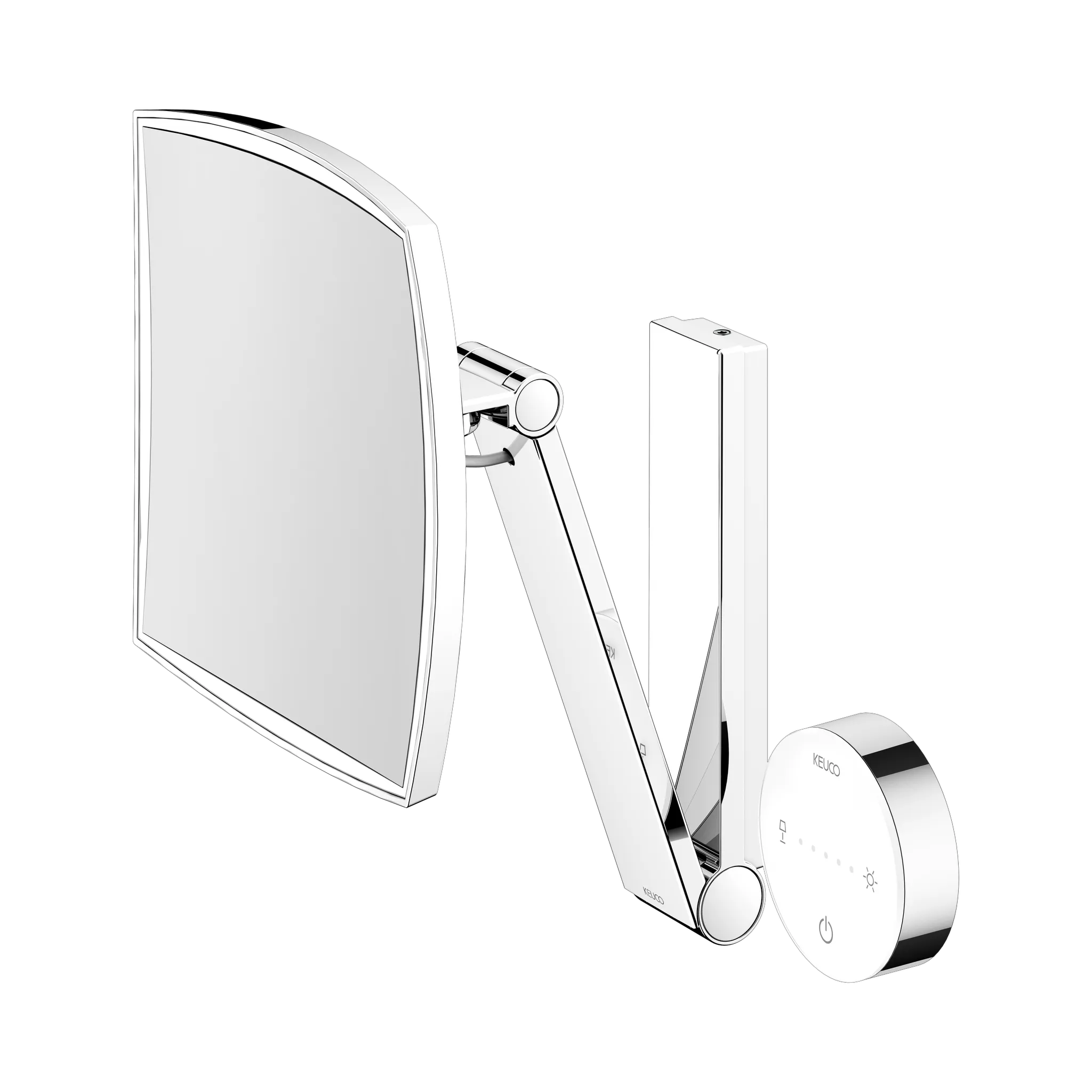 KEUCO Kosmetikspiegel mit Unterputz-Kabelführung „iLook_move“ Rechteck, mit Beleuchtung in Verchromt KEUCO Kosmetikspiegel mit Unterputz-Kabelführung „iLook_move“ Rechteck, mit Beleuchtung in Verchromt