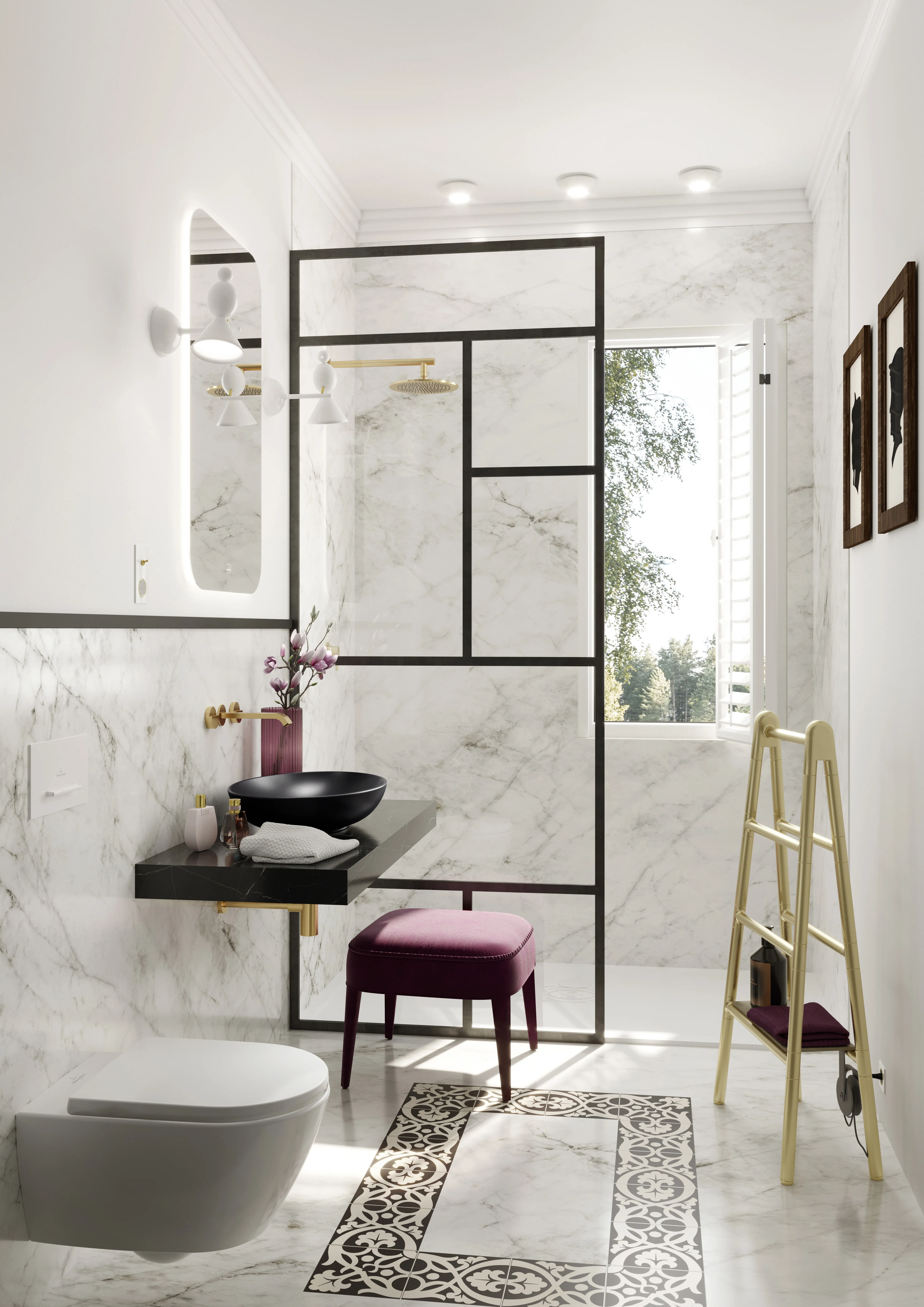 Dusche-Anschlussstück TVC00045351061 40,8 cm in Brushed Gold Dusche-Anschlussstück TVC00045351061 40,8 cm in Brushed Gold