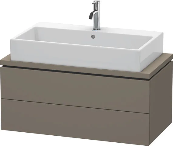Duravit Waschtischunterschrank wandhängend „L-Cube“ 92 × 40 × 47,7 cm Flannel Grey Seidenmatt Duravit Waschtischunterschrank wandhängend „L-Cube“ 92 × 40 × 47,7 cm Flannel Grey Seidenmatt