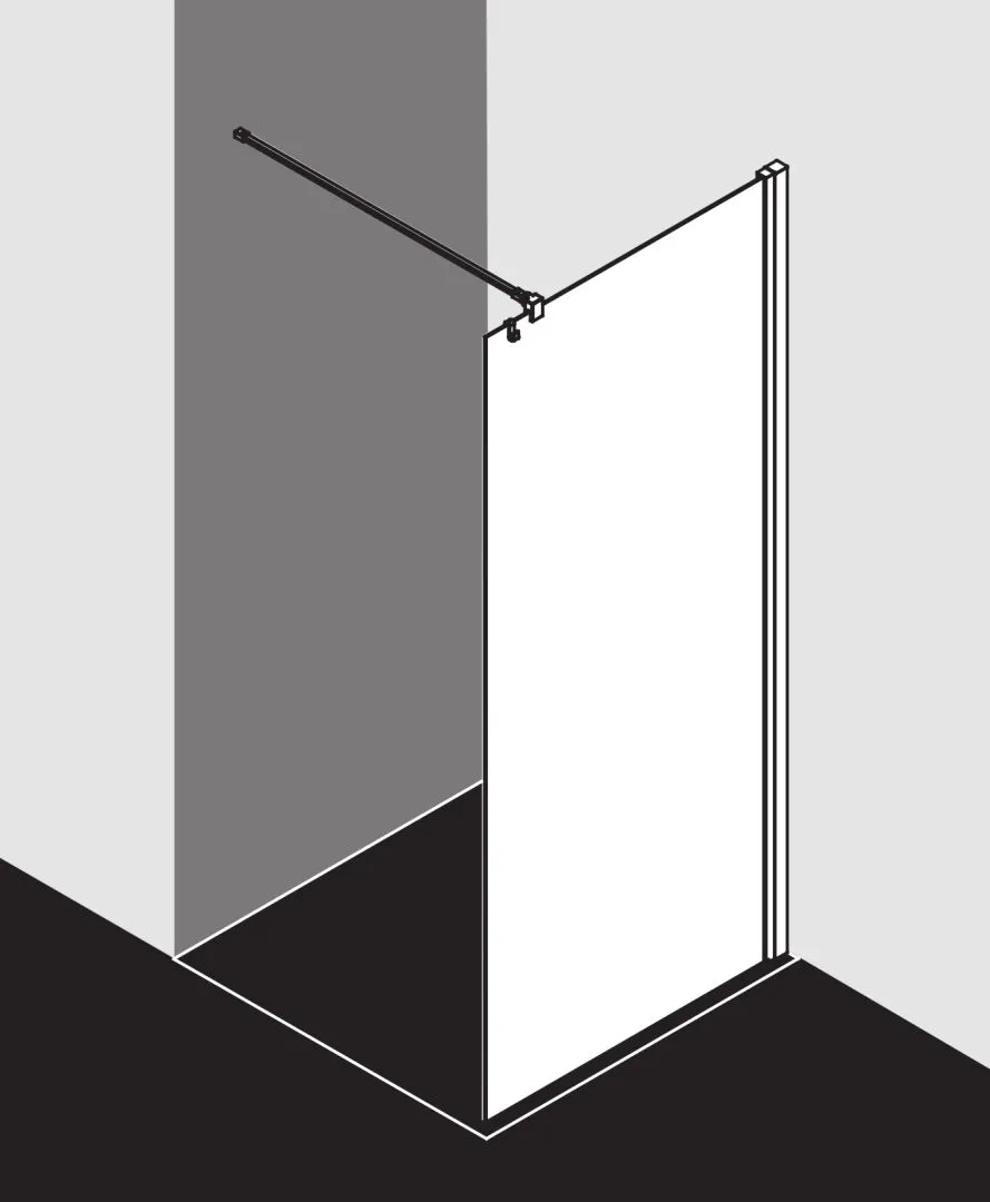 Kermi Duschdesign Walk-In-Duschkabine WALK-IN Wall „LIGA“ Glas Klar, Profile Silber Hochglanz, BV: 875 - 900 mm WE: 885 - 910 mm H: 1850 mm Kermi Duschdesign Walk-In-Duschkabine WALK-IN Wall „LIGA“ Glas Klar, Profile Silber Hochglanz, BV: 875 - 900 mm WE: 885 - 910 mm H: 1850 mm