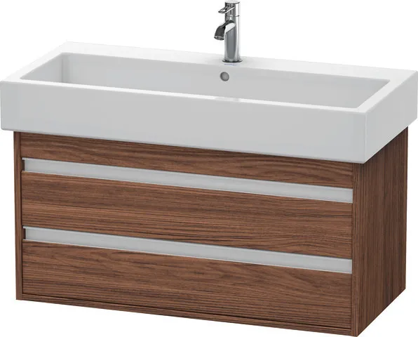 Duravit Waschtischunterschrank wandhängend „Ketho“ 95 × 48 × 44 cm Nussbaum Dunkel