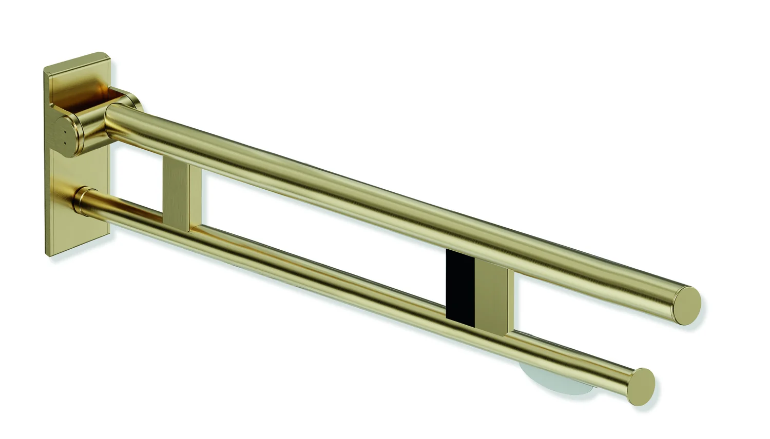 HEWI Mobiler Stützklappgriff Duo, Design A, Edelstahl, PVD beschichtet, Ausladung 900 mm HEWI Mobiler Stützklappgriff Duo, Design A, Edelstahl, PVD beschichtet, Ausladung 900 mm