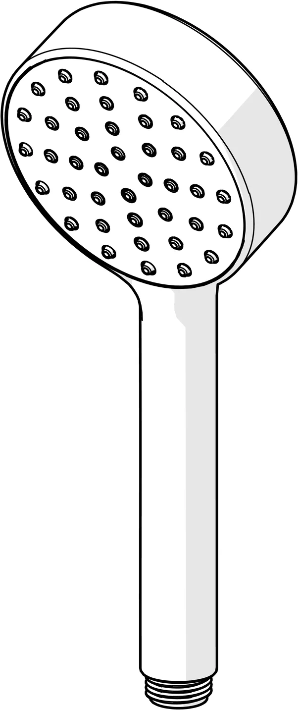 HansaMEDIJET Handbrause HansaMEDIJET 0416 1-strahlig d 95 mm Chrom