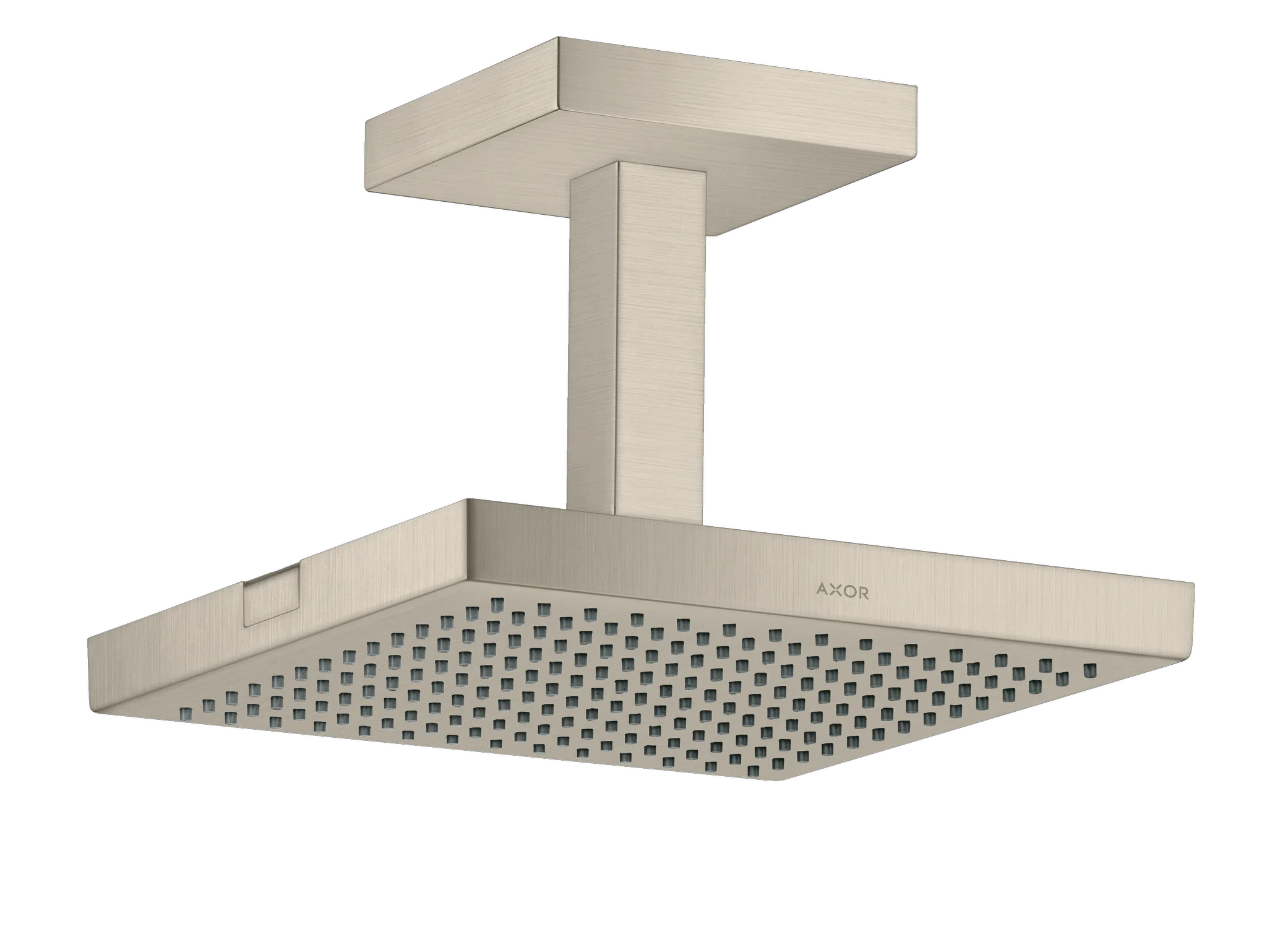 Kopfbrause Axor Starck 240x240mm chrom mit Deckenanschlussstück Kopfbrause Axor Starck 240x240mm chrom mit Deckenanschlussstück