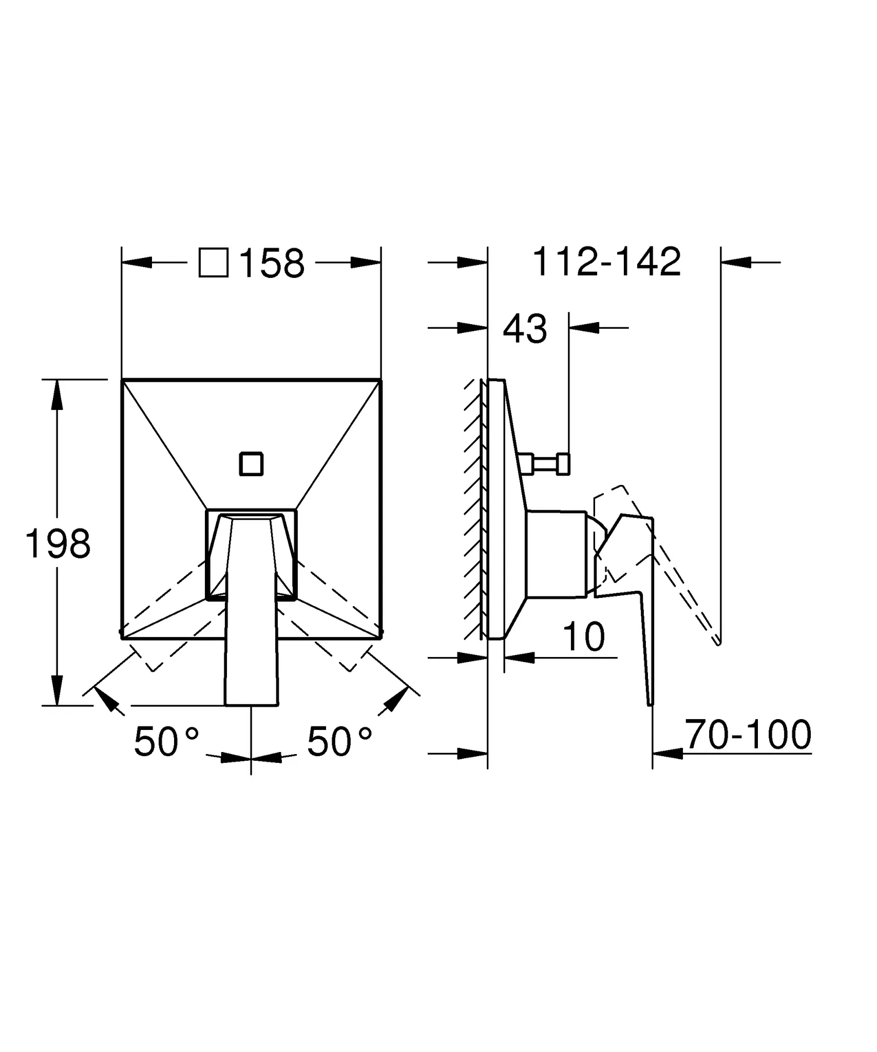 Einhand-Wannenbatterie Allure Brilliant 24279, Fertigmontageset für Rapido SmartBox, chrom Einhand-Wannenbatterie Allure Brilliant 24279, Fertigmontageset für Rapido SmartBox, chrom