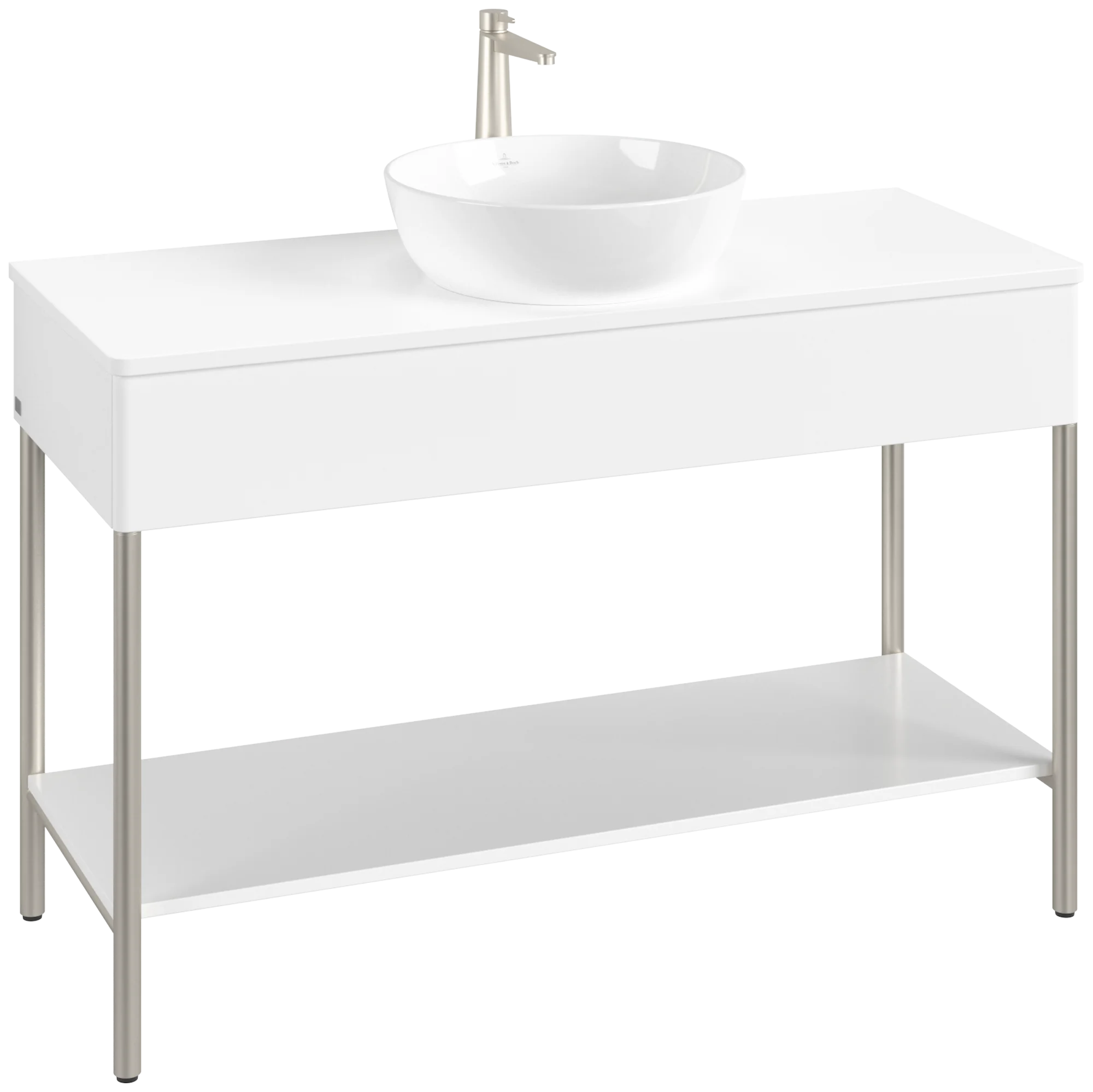 Villeroy & Boch Waschbeckenunterschrank Artis K65050MT, Eckig White Matt Lacquer, 1.200 x 782 x 500 mm, Push-to-open Funktion, mit Hahnlochbohrung Villeroy & Boch Waschbeckenunterschrank Artis K65050MT, Eckig White Matt Lacquer, 1.200 x 782 x 500 mm, Push-to-open Funktion, mit Hahnlochbohrung