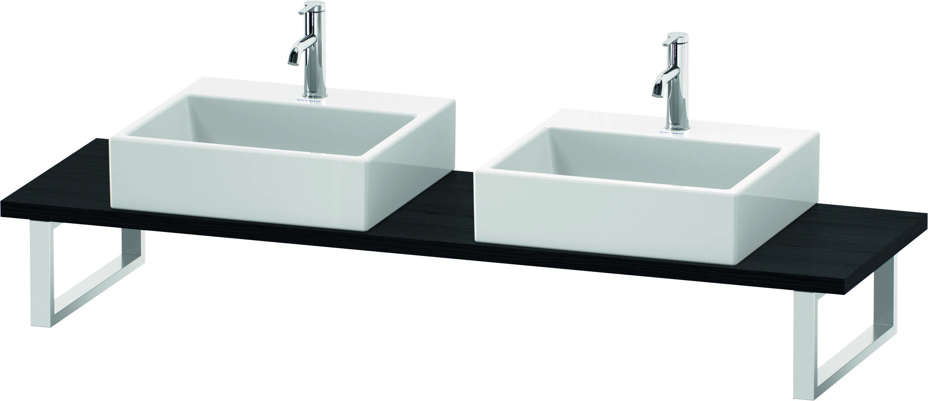 Duravit Konsole „L-Cube“ in Eiche Schwarz Duravit Konsole „L-Cube“ in Eiche Schwarz