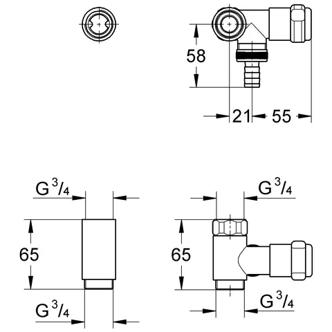 Original WAS Ventil Batterie Eggemann 41043, DN 20, Wandmontage, Anschluss rechts, Fettkammer-Oberteil 1/2'' für den absperrbaren Schlauchanschluss, Rückflussverhinderer Typ EB, eigensicher, chrom Original WAS Ventil Batterie Eggemann 41043, DN 20, Wandmontage, Anschluss rechts, Fettkammer-Oberteil 1/2'' für den absperrbaren Schlauchanschluss, Rückflussverhinderer Typ EB, eigensicher, chrom