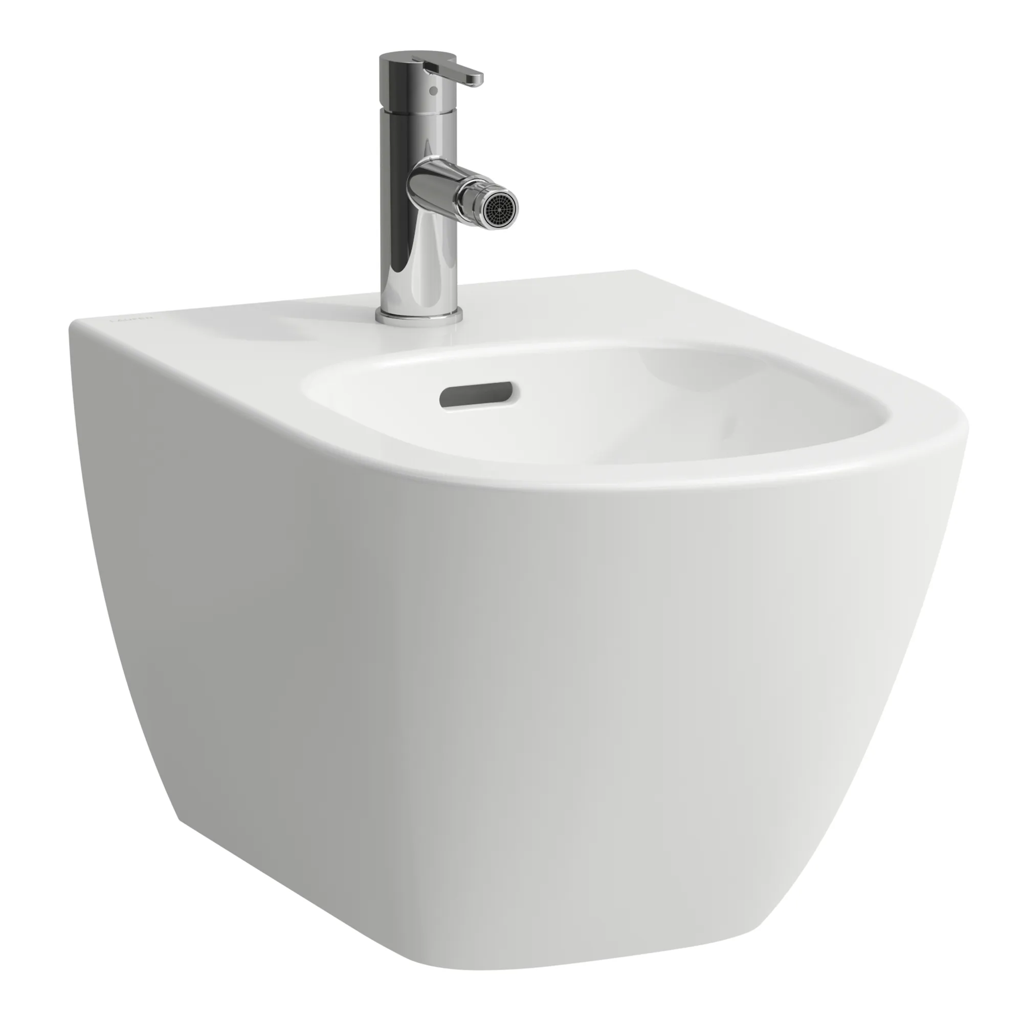 Laufen Wandbidet LUA 520x360 1 Hahnloch mit Überlauf, weiß Laufen Wandbidet LUA 520x360 1 Hahnloch mit Überlauf, weiß