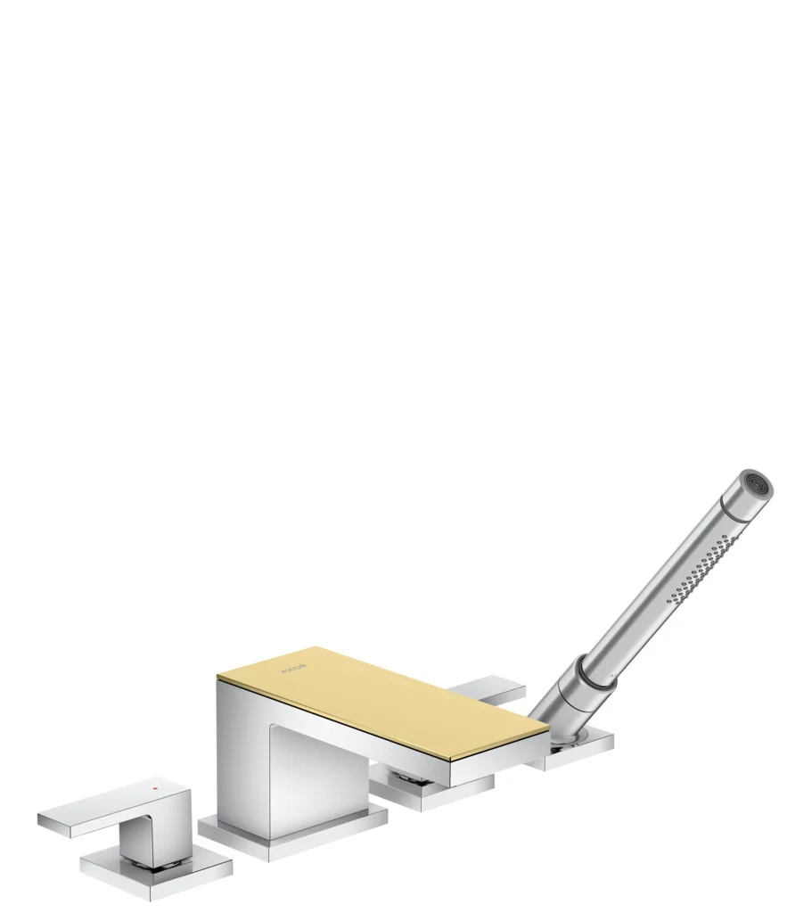 Hansgrohe AXOR MyEdition 4-Loch Wannenrandarmatur Chrom, Ausladung 151 mm, max. Durchfluss 22 l/min, Wannenrandmontage