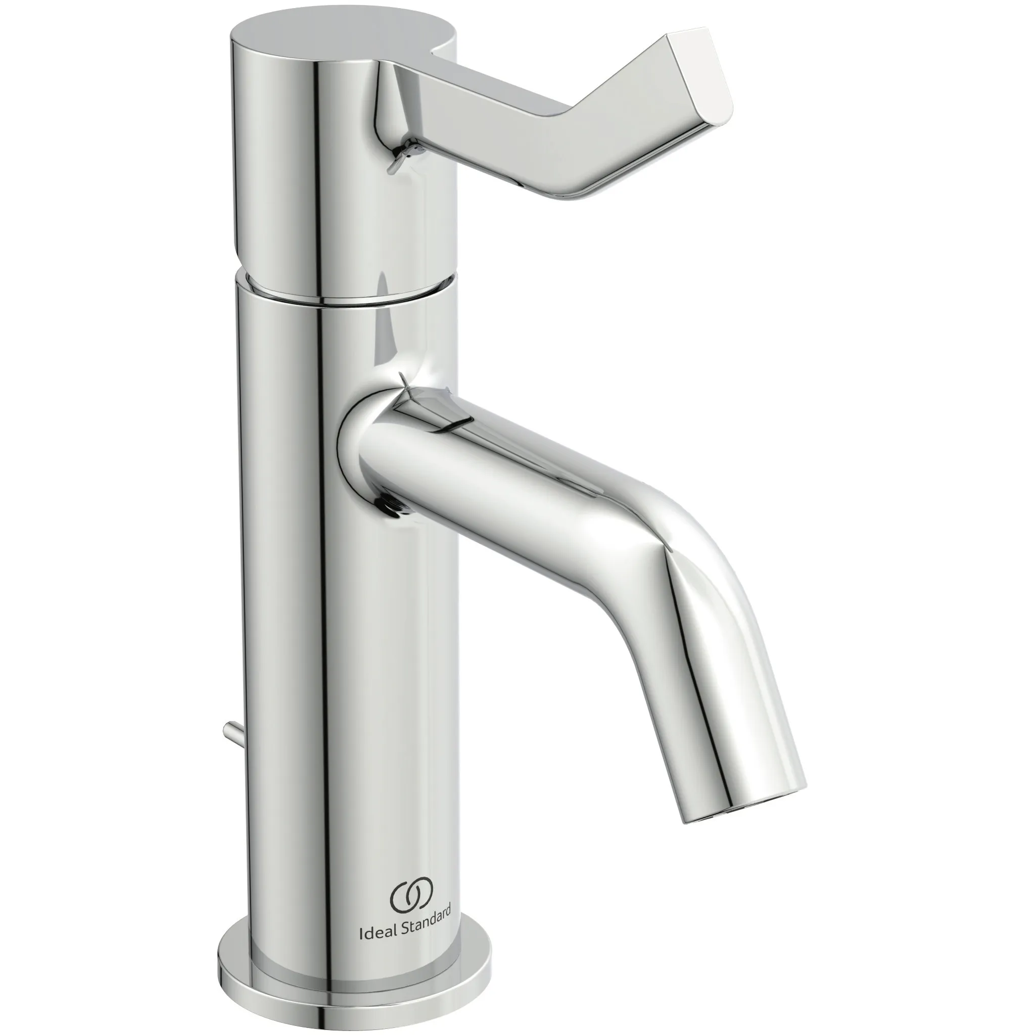 Waschischarmatur Joy Ausladung 110mm mit Ablaufgarnitur mit langem Griff Brushed Gold Waschischarmatur Joy Ausladung 110mm mit Ablaufgarnitur mit langem Griff Brushed Gold