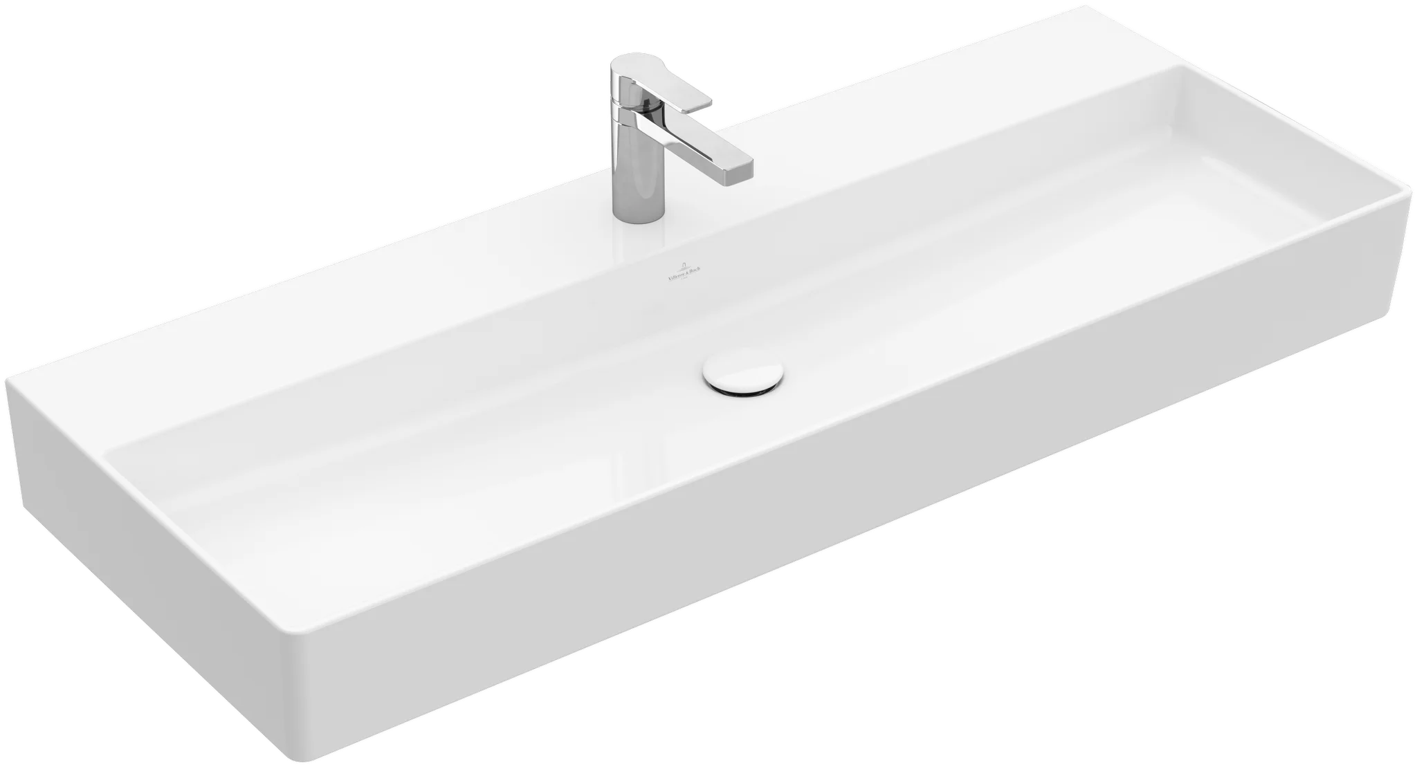 Villeroy & Boch Memento 2.0 Waschbecken TitanCeram 1200x470mm Rechteck Weiß Alpin Villeroy & Boch Memento 2.0 Waschbecken TitanCeram 1200x470mm Rechteck Weiß Alpin