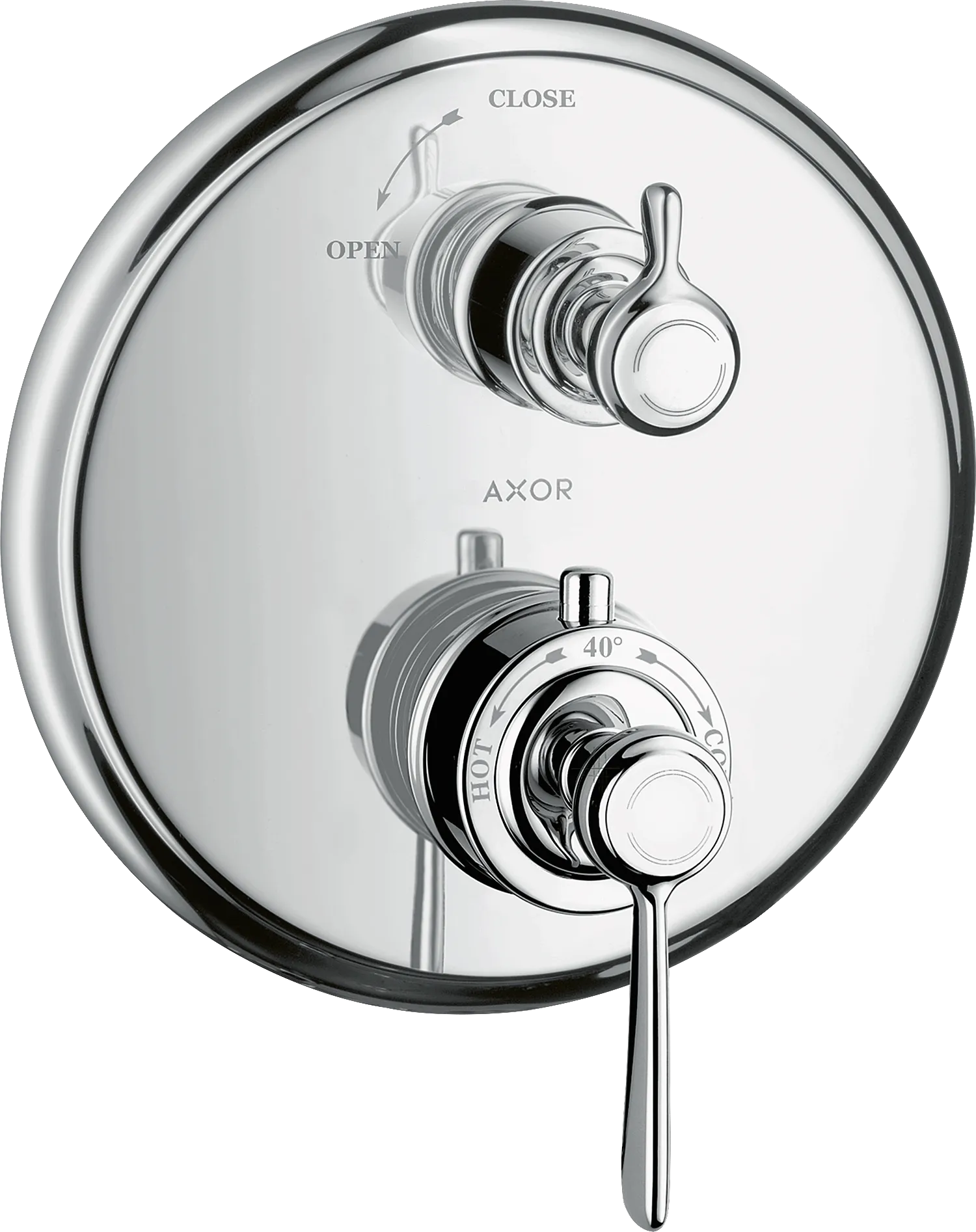 Hansgrohe AXOR Montreux Thermostat Unterputz mit Hebelgriff, Chrom Hansgrohe AXOR Montreux Thermostat Unterputz mit Hebelgriff, Chrom
