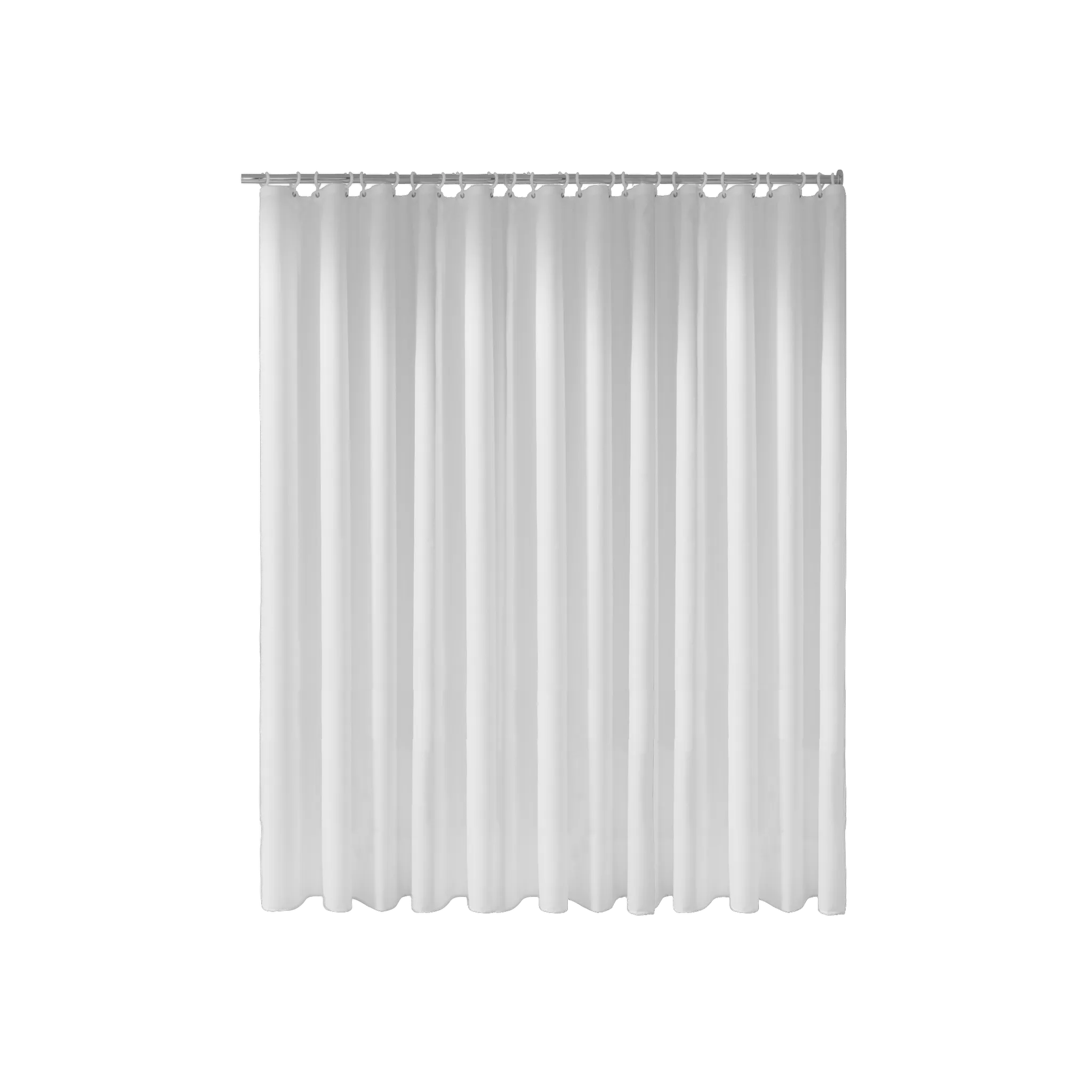KEUCO Plan Duschvorhang Plan 60 Grad 1800 x 2000 mm weiß