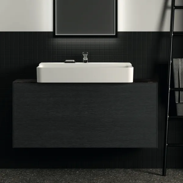 Ideal Standard Waschtischunterschrank „Conca“ 120 × 54 × 37,3 cm Eiche geflammt Furnier Ideal Standard Waschtischunterschrank „Conca“ 120 × 54 × 37,3 cm Eiche geflammt Furnier