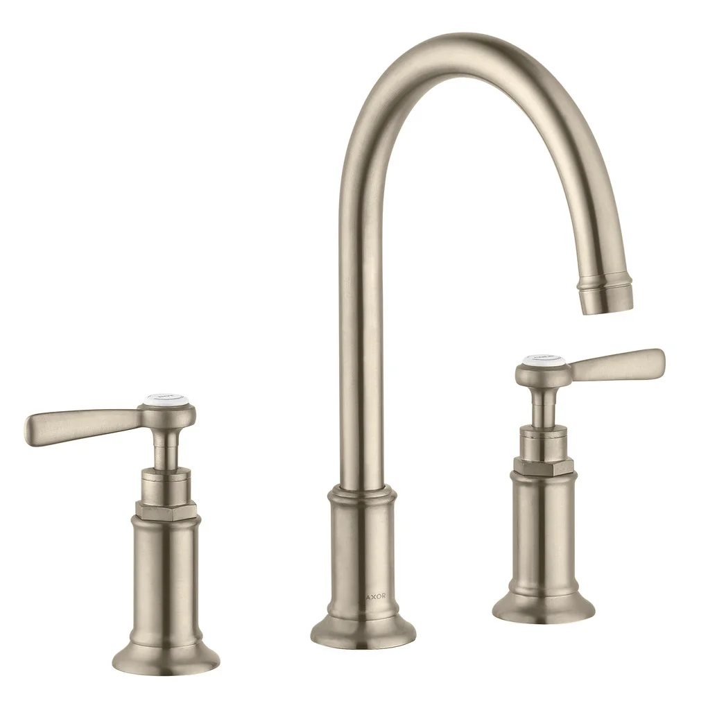 Hansgrohe AXOR Montreux 3-Loch Waschtischarmatur mit Hebelgriff in Chrom, Ausladung 175 mm, ComfortZone 180, Laminarstrahl, max. Durchfluss 5 l/min Hansgrohe AXOR Montreux 3-Loch Waschtischarmatur mit Hebelgriff in Chrom, Ausladung 175 mm, ComfortZone 180, Laminarstrahl, max. Durchfluss 5 l/min