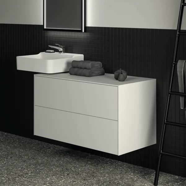Ideal Standard Waschtischunterschrank „Conca“ 100,2 × 55 × 50,5 cm Weiß matt lackiert