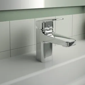 Waschtischarmatur Ceraplan H75 mit Ablaufgarnitur Ausladung 104mm Easyfix+ Chrom
