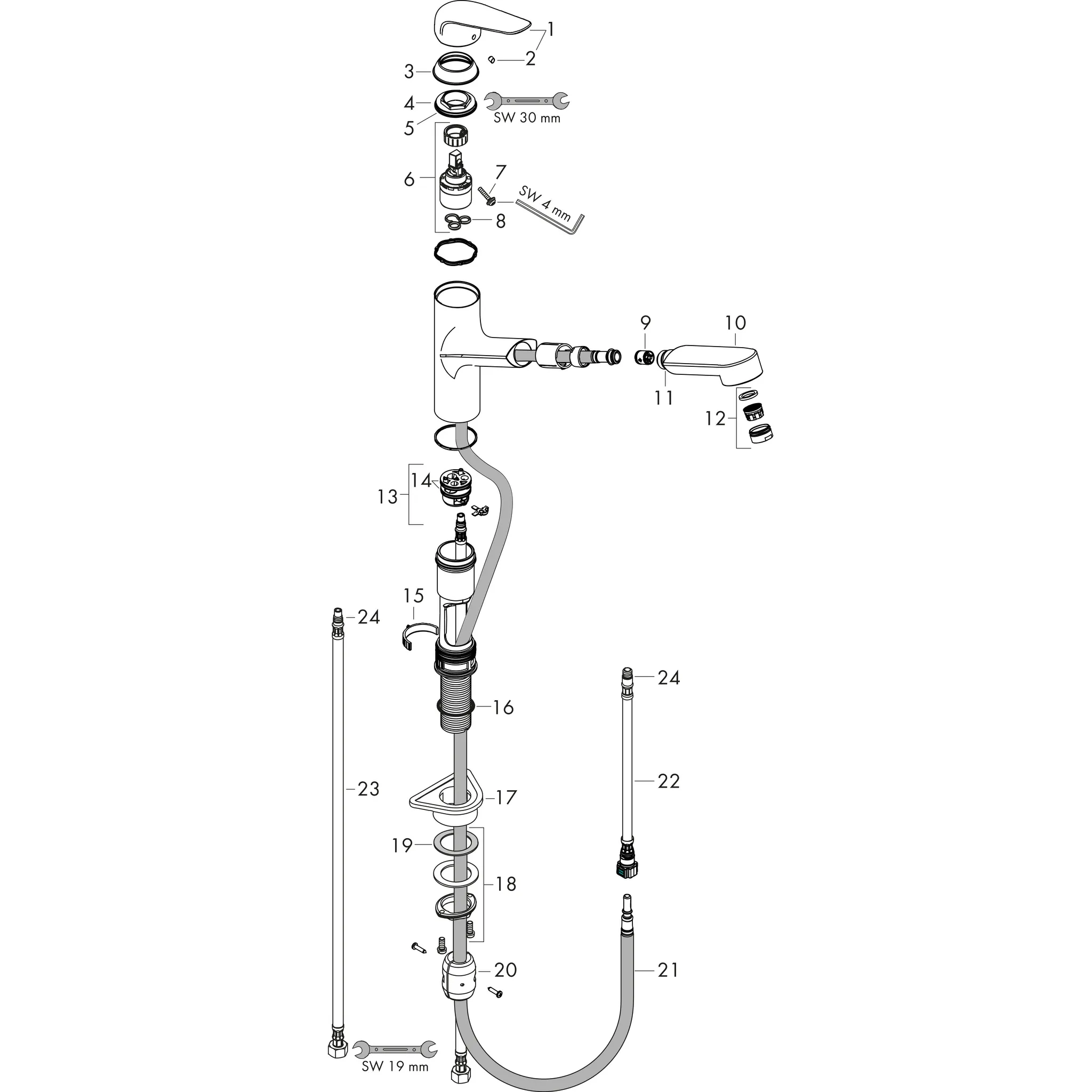 Hansgrohe Focus M42 Einhebel-Küchenmischer 150, EcoSmart, Ausziehauslauf, 1jet, Chrom Hansgrohe Focus M42 Einhebel-Küchenmischer 150, EcoSmart, Ausziehauslauf, 1jet, Chrom