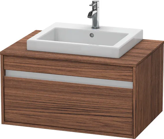 Duravit Waschtischunterschrank wandhängend „Ketho“ 80 × 42,6 × 55 cm Nussbaum Dunkel Duravit Waschtischunterschrank wandhängend „Ketho“ 80 × 42,6 × 55 cm Nussbaum Dunkel