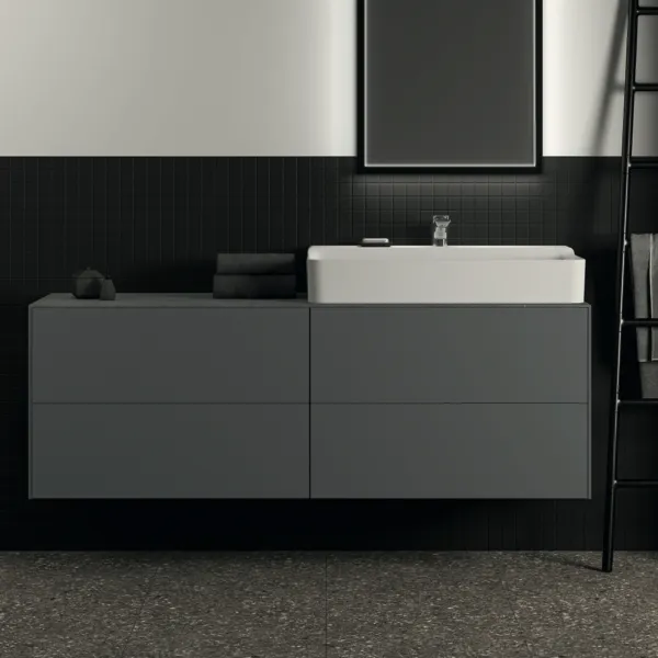 Ideal Standard Waschtischunterschrank Conca, 4 Auszüge, anthrazit