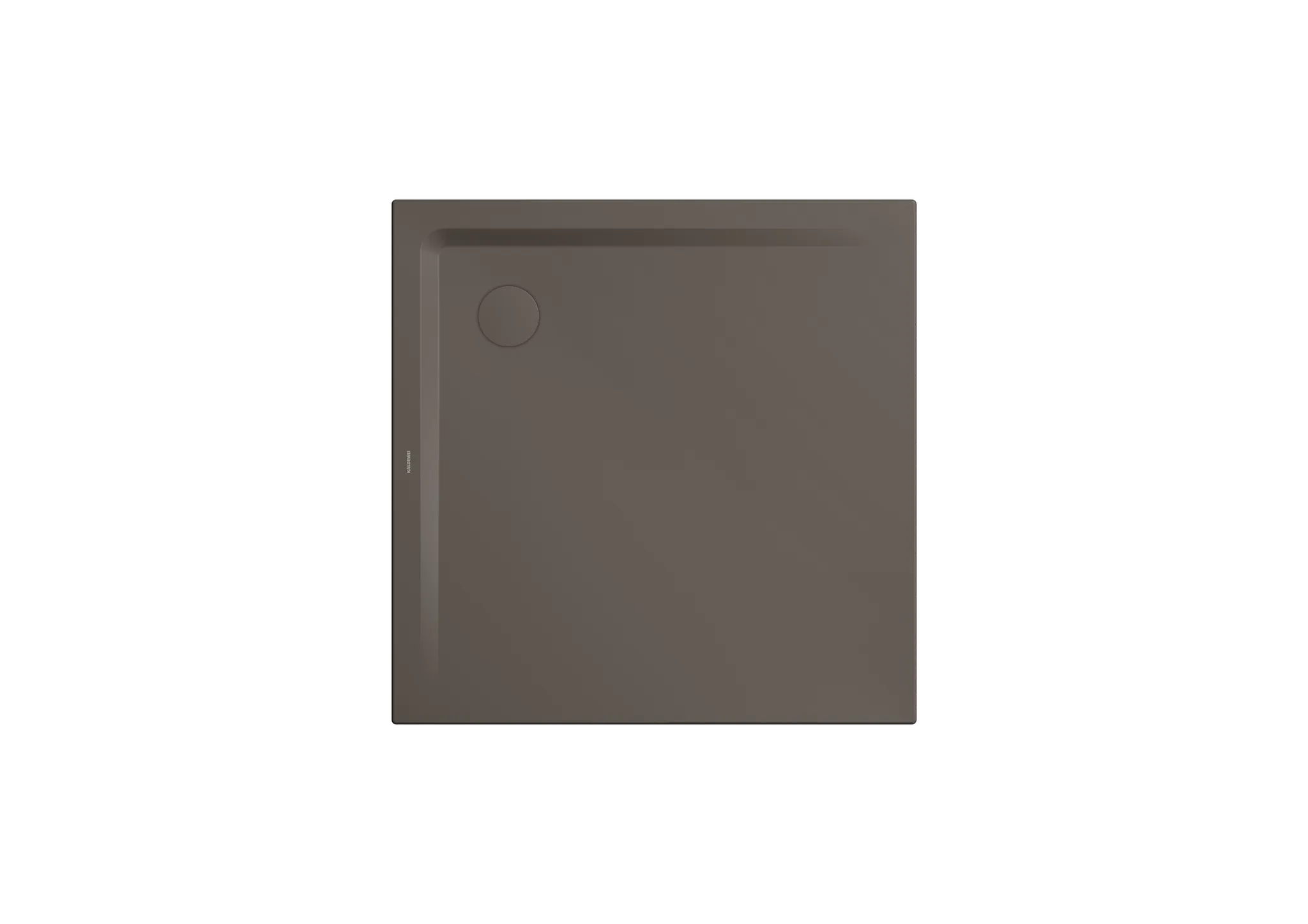 Kaldewei Duschwanne „Superplan“ 120 × 120 cm ohne Oberflächenbeschichtung, mit Antislip Secure Plus, in warm grey 80