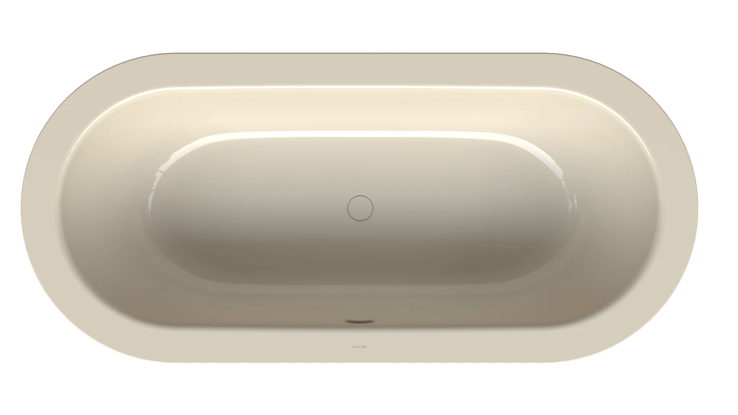 Bette oval Badewanne „BetteStarlet Oval Silhouette“ 185 × 85 cm in Pergamon