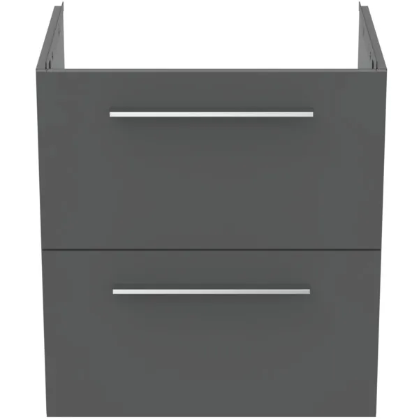 Ideal Standard i.life A Waschtischunterschrank 2 Auszüge 580x440x630mm Quarzgrau matt Ideal Standard i.life A Waschtischunterschrank 2 Auszüge 580x440x630mm Quarzgrau matt