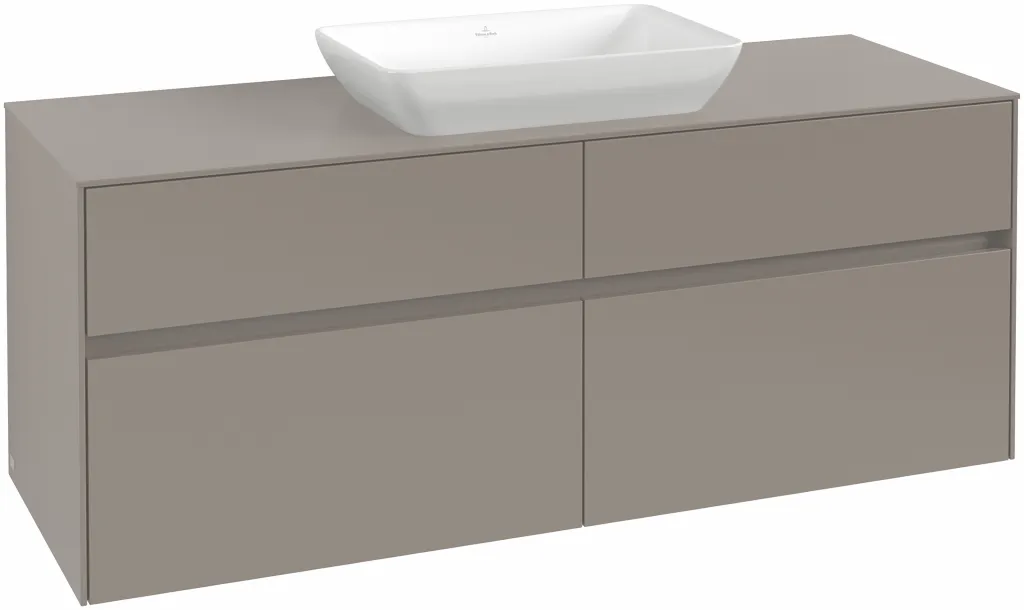 Villeroy & Boch Waschtischunterschrank „Collaro“ 1400 × 548 × 500 mm Marine Blue, ohne Beleuchtung, für Becken mittig Villeroy & Boch Waschtischunterschrank „Collaro“ 1400 × 548 × 500 mm Marine Blue, ohne Beleuchtung, für Becken mittig