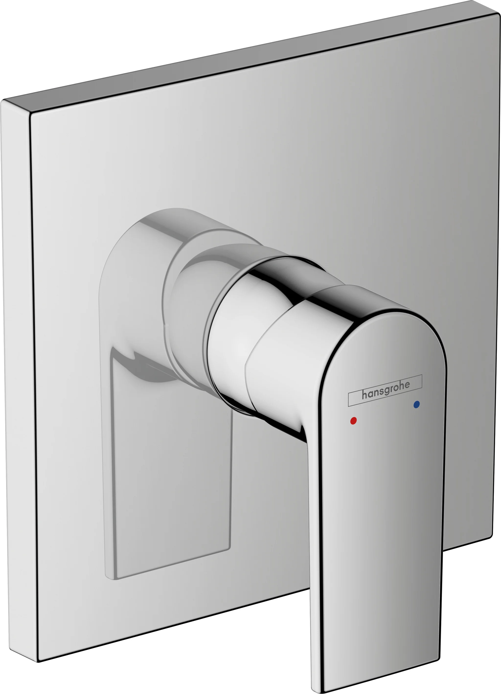 Hansgrohe Vernis Shape Einhebel-Brausemischer Unterputz, Chrom, max. Durchflussmenge 29,3 l/min bei 3 bar, Keramikmischsystem, einstellbare Temperaturbegrenzung