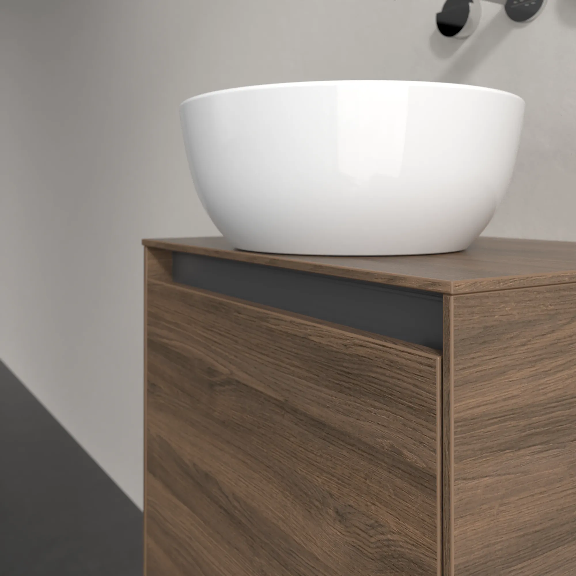 Villeroy & Boch Waschbeckenunterschrank Collaro Arizona Oak 500x380 mm, 1 Tür, SoftClosing, Wandmontage