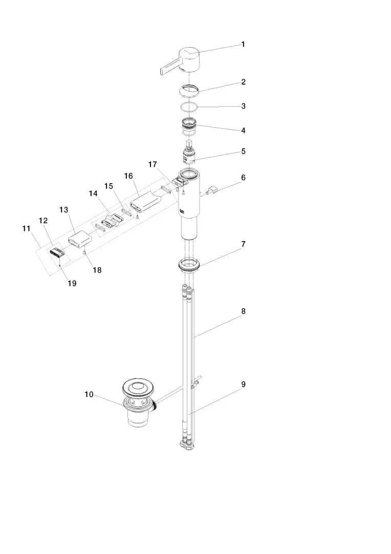 Dornbracht IMO Bidet-Einhandbatterie mit Ablaufgarnitur Chrom Dornbracht IMO Bidet-Einhandbatterie mit Ablaufgarnitur Chrom