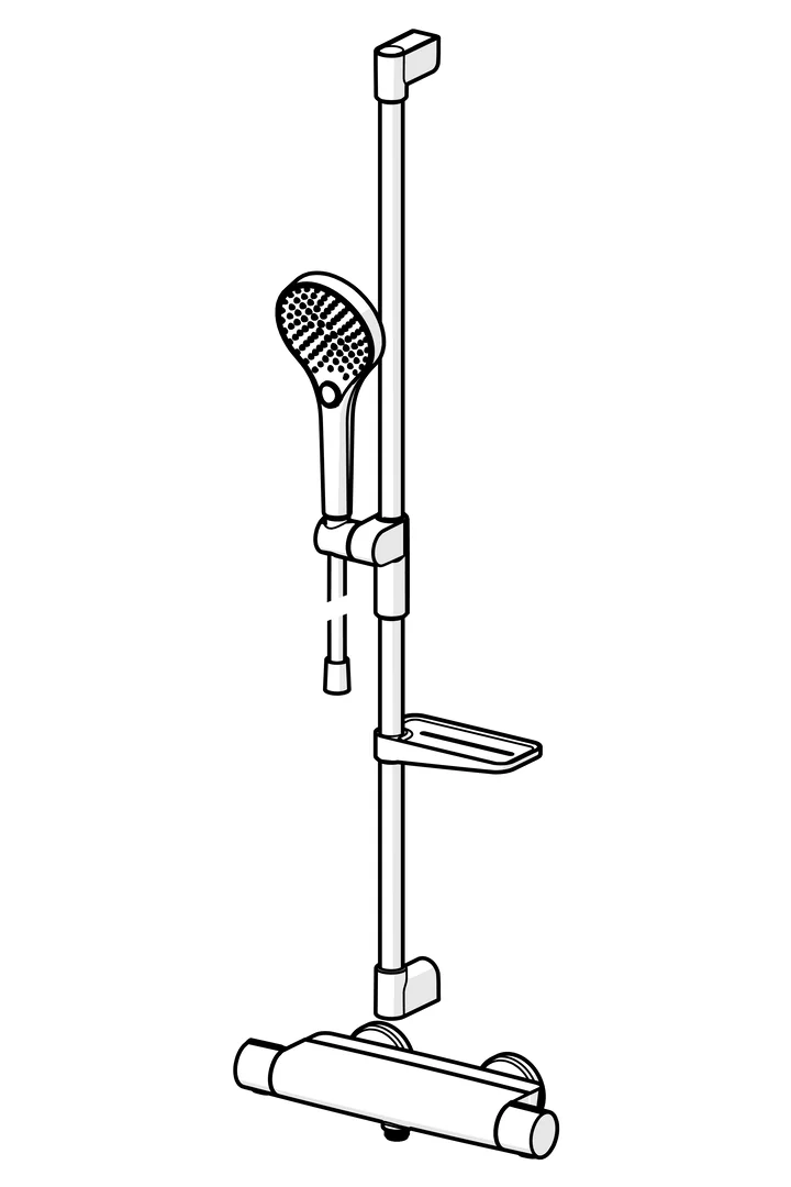 HansaOPTIMA Duscharmatur Hansaoptima 2023 Thermostat Chrom 9 l/min HansaOPTIMA Duscharmatur Hansaoptima 2023 Thermostat Chrom 9 l/min