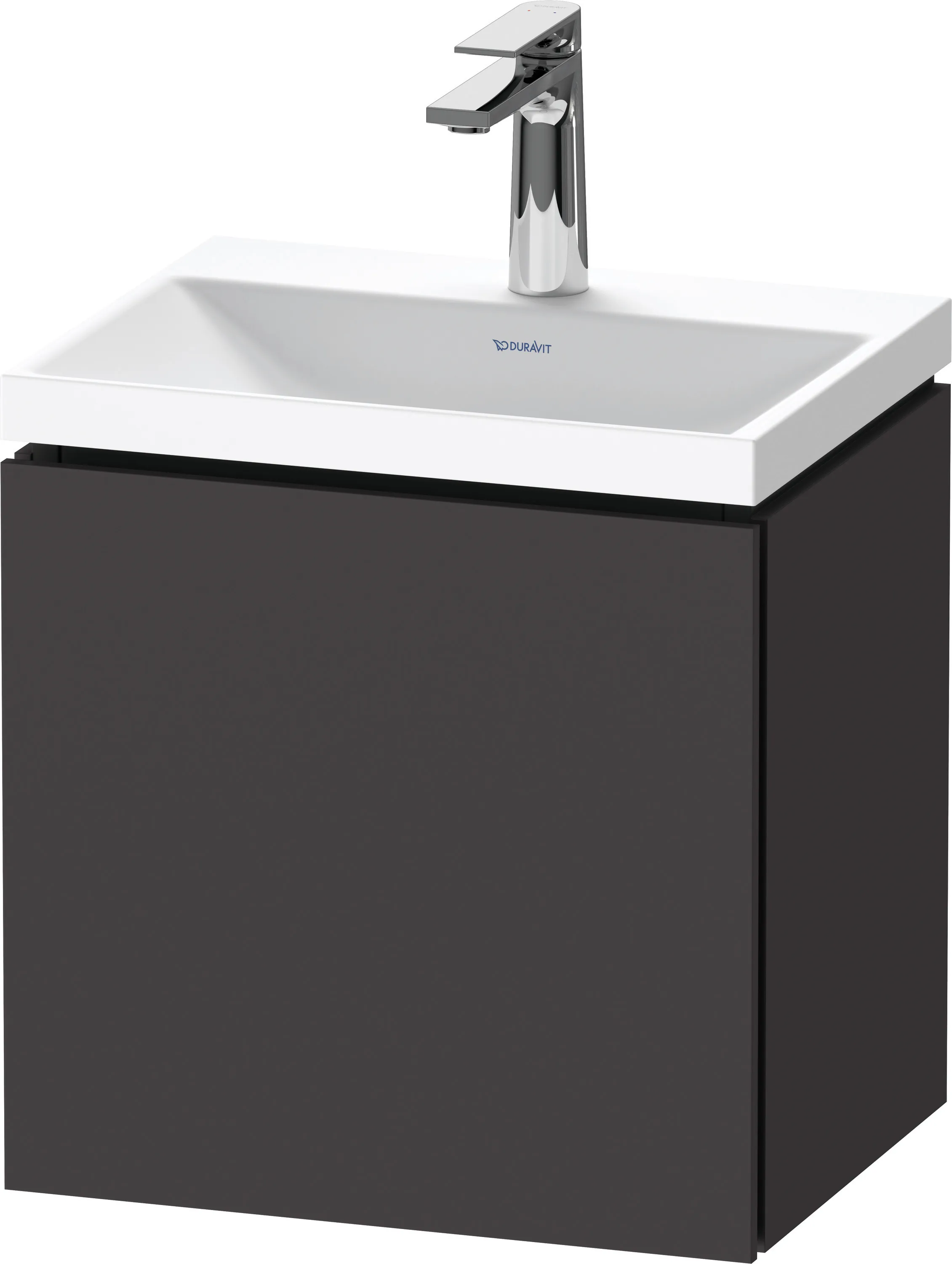 Duravit Möbelset c-shaped Set wandhängend wandhängend „L-Cube“ 45 × 48 × 35 cm Graphit Supermatt