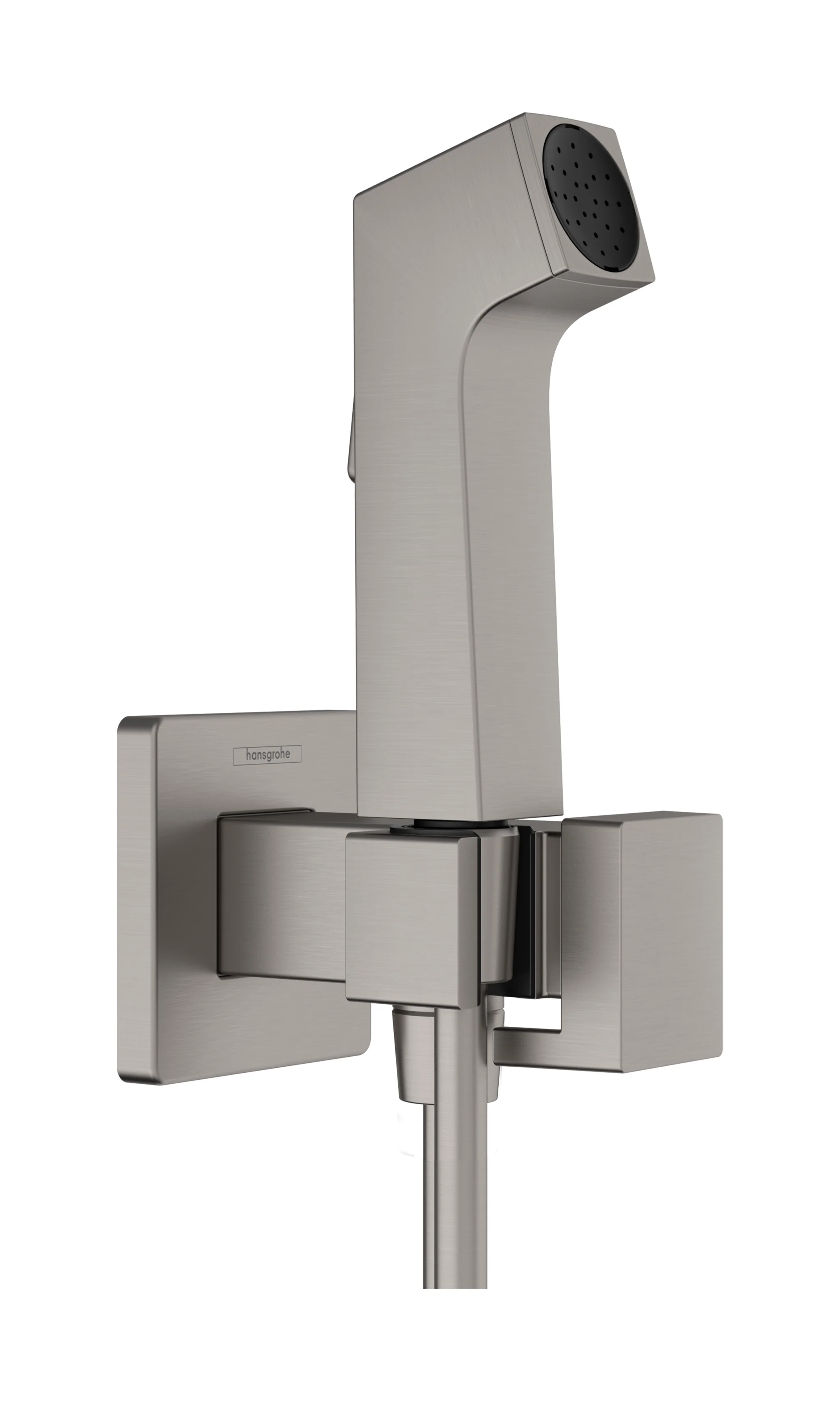 Hansgrohe Bidette Handbrause EcoSmart für Kaltwasser, Brushed Black Chrome, Brauseschlauch 1.250 mm, Anschluss G 1/2 Hansgrohe Bidette Handbrause EcoSmart für Kaltwasser, Brushed Black Chrome, Brauseschlauch 1.250 mm, Anschluss G 1/2