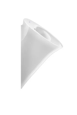 Urinal White Tulip mit Spüldüse weiß, Rimless,Zulauf von hinten ,Befür inkl.,HYG