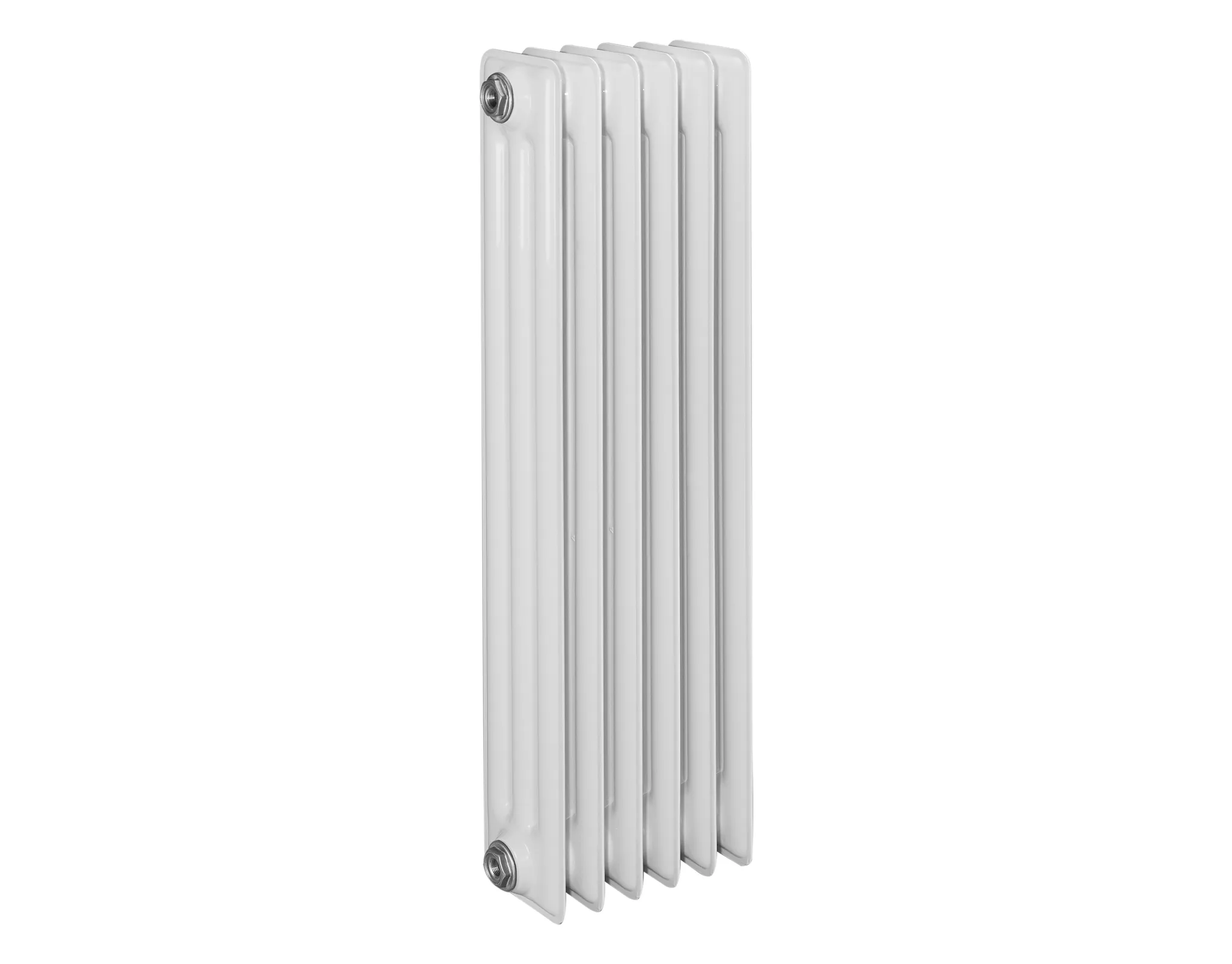 Beispielbild eines Heizkörpers mit 6 Gliedern ASW HG-TEC DIN-Stahlradiator 8 Glieder, Höhe 1000 mm, Nabenabstand 900 mm, Länge 400 mm, Tiefe 160 mm in grundiert
