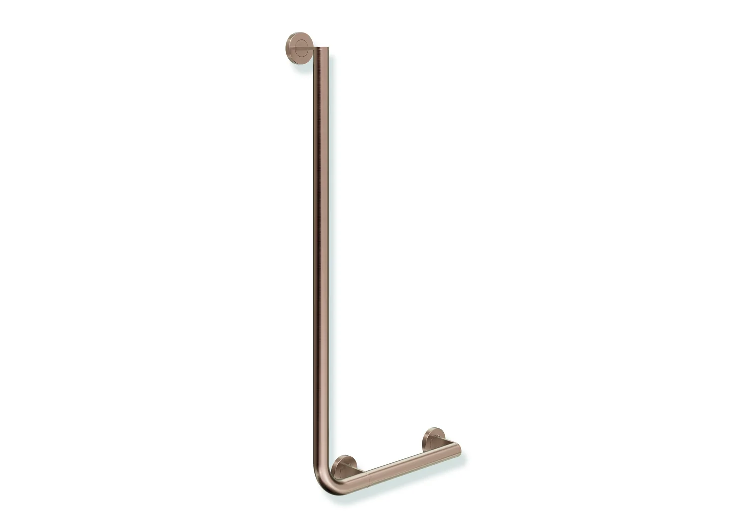 HEWI Winkelgriff System 900, Edelstahl PVD, Kupfer gebürstet, waagerecht 400 mm, senkrecht 900 mm, rechts, inkl. Befestigungsmaterial HEWI Winkelgriff System 900, Edelstahl PVD, Kupfer gebürstet, waagerecht 400 mm, senkrecht 900 mm, rechts, inkl. Befestigungsmaterial