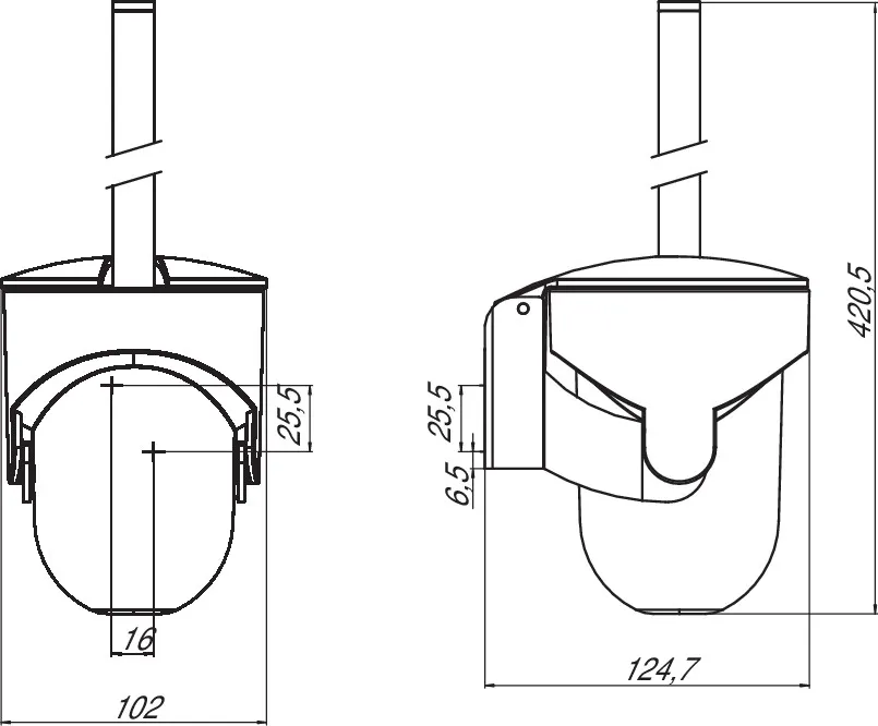 emco Toilettenbürstengarnitur „system 2“ in chrom, Befestigung verdeckt emco Toilettenbürstengarnitur „system 2“ in chrom, Befestigung verdeckt