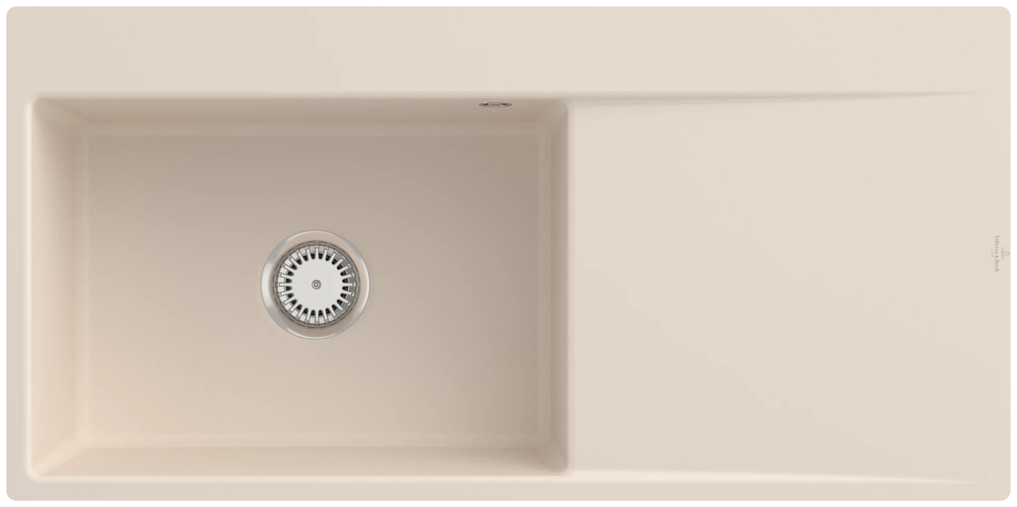 Villeroy & Boch Subway Style 60 Flat 980x490mm, flächenbündige Spüle, links