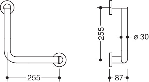 HEWI Haltegriff pulverbeschichtet „System 900“